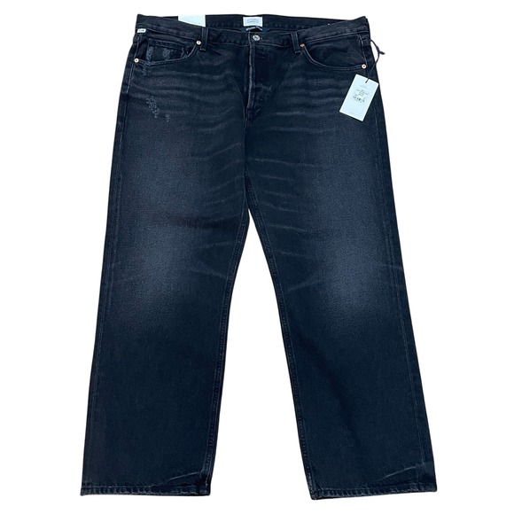 Citizens of Humanity Women's 34 Neve Relaxed Vintage Denim Jeans Obsidian NWT‎